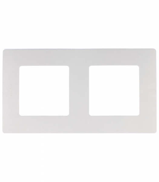 Рамка Legrand Etika 672502 двухместная универсальная белая