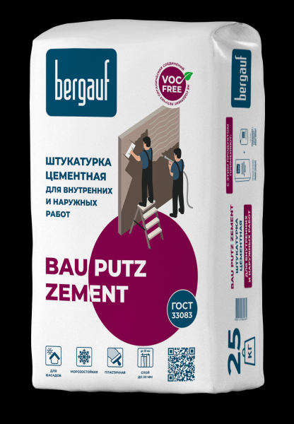 Штукатурка Bergauf Bau Putz Zement цементная 25 кг
